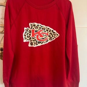Women Red Graphic Shirt